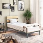 Cama Solteiro Ayla Yescasa Cinza Grafite