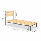 Cama Solteiro Ayla Yescasa Cinza Grafite