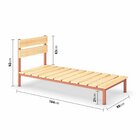 Cama Solteiro Ayla Yescasa Verniz Cobre