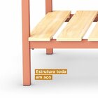 Cama Solteiro Ayla Yescasa Verniz Cobre