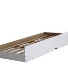 Cama Solteiro Barcelona Branca E Preto Com Auxiliar Tebarrot