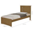 Cama Solteiro Barcelona - Carvalho