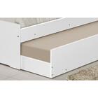 Cama Solteiro Barcelona Com Auxiliar - Branco - Tebarrot