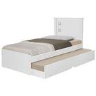 Cama Solteiro Barcelona Com Auxiliar - Branco - Tebarrot