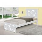 Cama Solteiro Barcelona Nuvem Cinza Menino E Menina Colchão