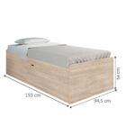 Cama Solteiro Baú Cinthya Amarula