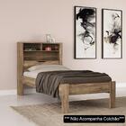 Cama Solteiro Baú Com Nicho Invicta Atacama - Santos Andirá