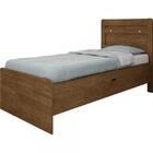 Cama Solteiro Baú Larissa Malbec com Colchão