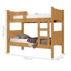 Cama Solteiro Beliche Buriti Naturalle