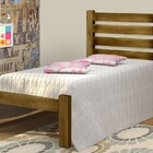 Cama Solteiro Bella Reforçada 100% Madeira Maciça Angelim Cin