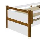 Cama Solteiro Bianca Branca E Marrom