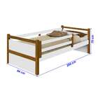 Cama Solteiro Bianca Branca E Marrom