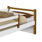 Cama Solteiro Bianca Branca E Marrom