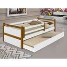 Cama Solteiro Bianca Branca E Marrom