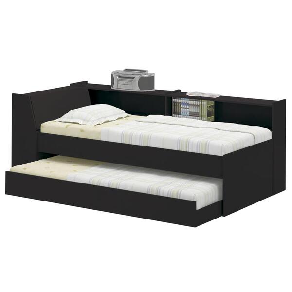 Cama Solteiro Bicama Bau Estante 2 Nichos Bb2829 Dtall