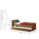 Cama Solteiro Bicama Com 2 Colchões Ditália Bb-28 Diamond