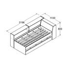 Cama Solteiro Bicama Com Estante Bb-28-29 Branco Ditália