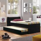 Cama Solteiro Bicama Ditália Bb-28 Preto
