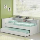 Cama Solteiro Bicama Est C/ 2 Colchões Ditália Bb2829 Branco