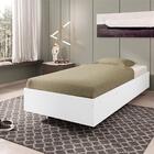 Cama Solteiro Box Cilas Branco Com Colchão