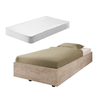 Cama Solteiro Box Urza Amarula Com Colchão