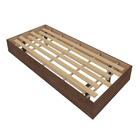 Cama Solteiro Box Urza Chocolate