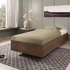 Cama Solteiro Box Urza Chocolate