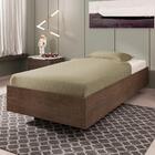 Cama Solteiro Box Urza Chocolate