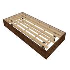 Cama Solteiro Box Urza Malbec Com Colchão