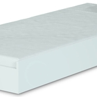 Cama Solteiro Braga Branco Rosa Com Auxiliar E Colchão