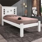 Cama Solteiro Buran Branco E Rosa