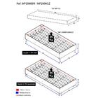 Cama Solteiro C/ Colchão Incluso Mdf Montessoriana C/ Pés Ret
