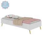 Cama Solteiro C/ Colchão Incluso Mdf Montessoriana C/ Pés Ret