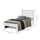 Cama Solteiro Canada  Ripada Branco