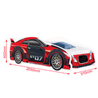 Cama Solteiro Carro De Corrida Sonic Vermelho