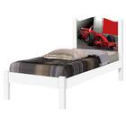 Cama Solteiro Carro De Corrida Vermelho