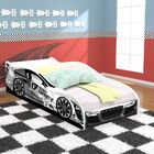 Cama Solteiro Carro Drift 88x188 Com Colchão D20 - Branco / B