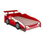 Cama Solteiro Carro Formula Vermelho