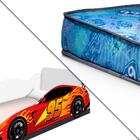 Cama Solteiro Carro Vermelho Jeep Basoto Com Colchão Gazin