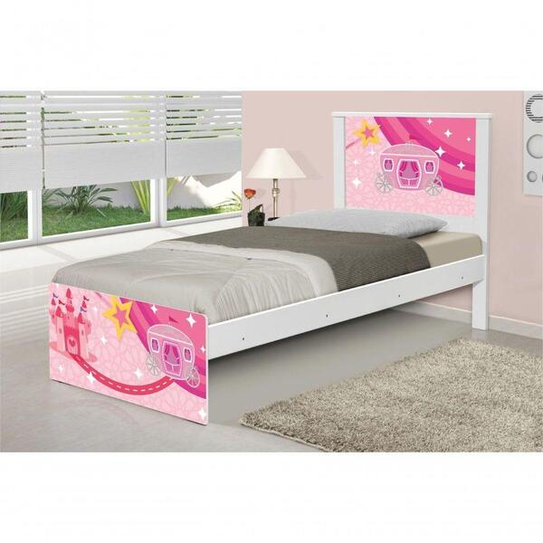 Cama Solteiro Carruagem Castelo Com Colchão