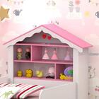 Cama Solteiro Carvalho Branco/rosa