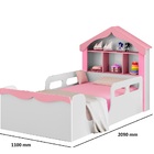 Cama Solteiro Casinha Menina 100% Mdf