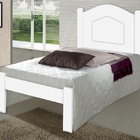 Cama Solteiro Celeste Branca