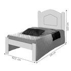 Cama Solteiro Celeste Branco E Azul