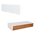 Cama Solteiro Com 2 Gavetas E Painel Encosto Sambalelê Branco