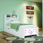 Cama Solteiro Com 2 Gavetas Invicta Bella Com Colchão