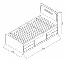 Cama Solteiro Com 5 Gavetas Julia Conquista Móveis