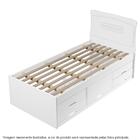 Cama Solteiro Com 5 Gavetas Julia Conquista Móveis