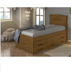 Cama Solteiro Com 5 Gavetas Julia Conquista Móveis