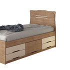 Cama Solteiro Com 5 Gavetas Julia Conquista Móveis